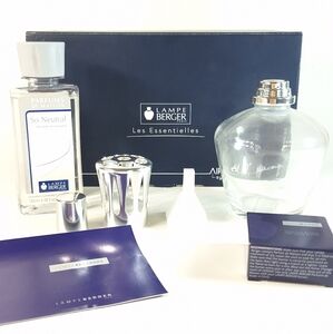 NIB Lampe Berger Essential 3C Air Pur System Round Lamp Neutral Gift Set